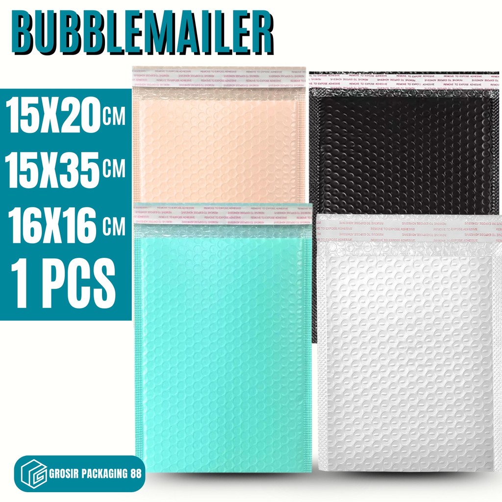 

Bubblemailer 15x20 Bubble Mailer Amplop Bubble Wrap Poly Mailer Padded Envelope Packaging