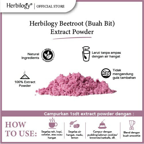 

JAMIN MURAH !!!Herbilogy beetroot extract supplement powder - dari buah beet / bit root bubuk segar(BISA LANGSUNG ORDER)
