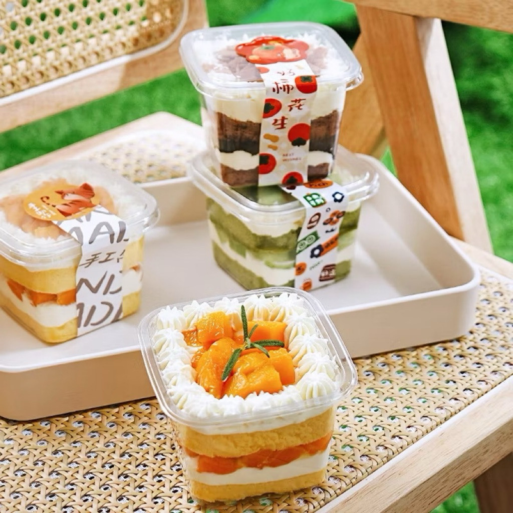 Kotak Dessert Box isi 10 Pcs Kapasitas 420 Ml / Kotak Puding Box / 10pcs Dessert Cup Korean Box Dess