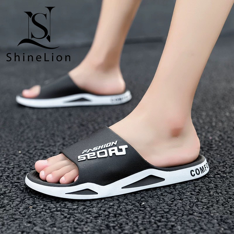 ShineLion KP-8815 Sandal Slip On Pria Wanita Terbaru Sandal Sandal Slide Pria Selop Pria Antiselip S