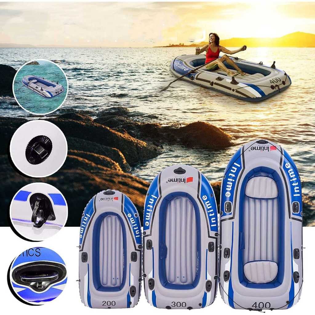 Perahu Karet Sungai Mancing Inflatable Fishing Boat 4 2 Orang Person - EZ2