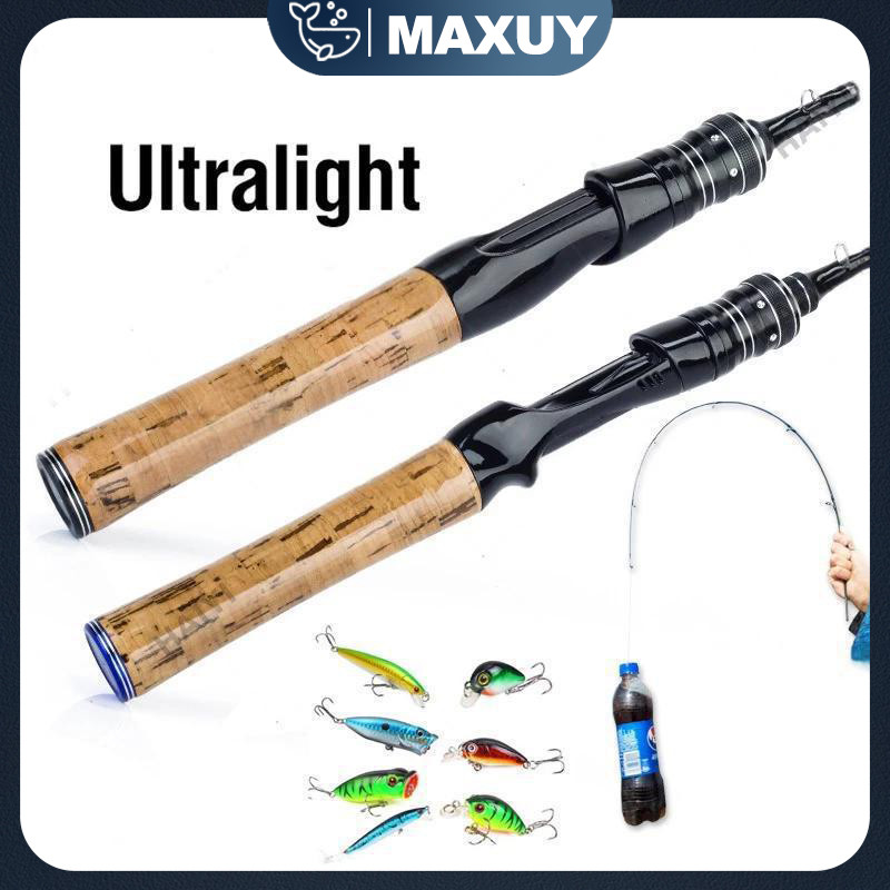 Joran UL carbon 168M/1.8M/1.98M lentur 3-6Lbs carbon padat/Joran ultralight UL Ajiro sakura 3-6lb fi