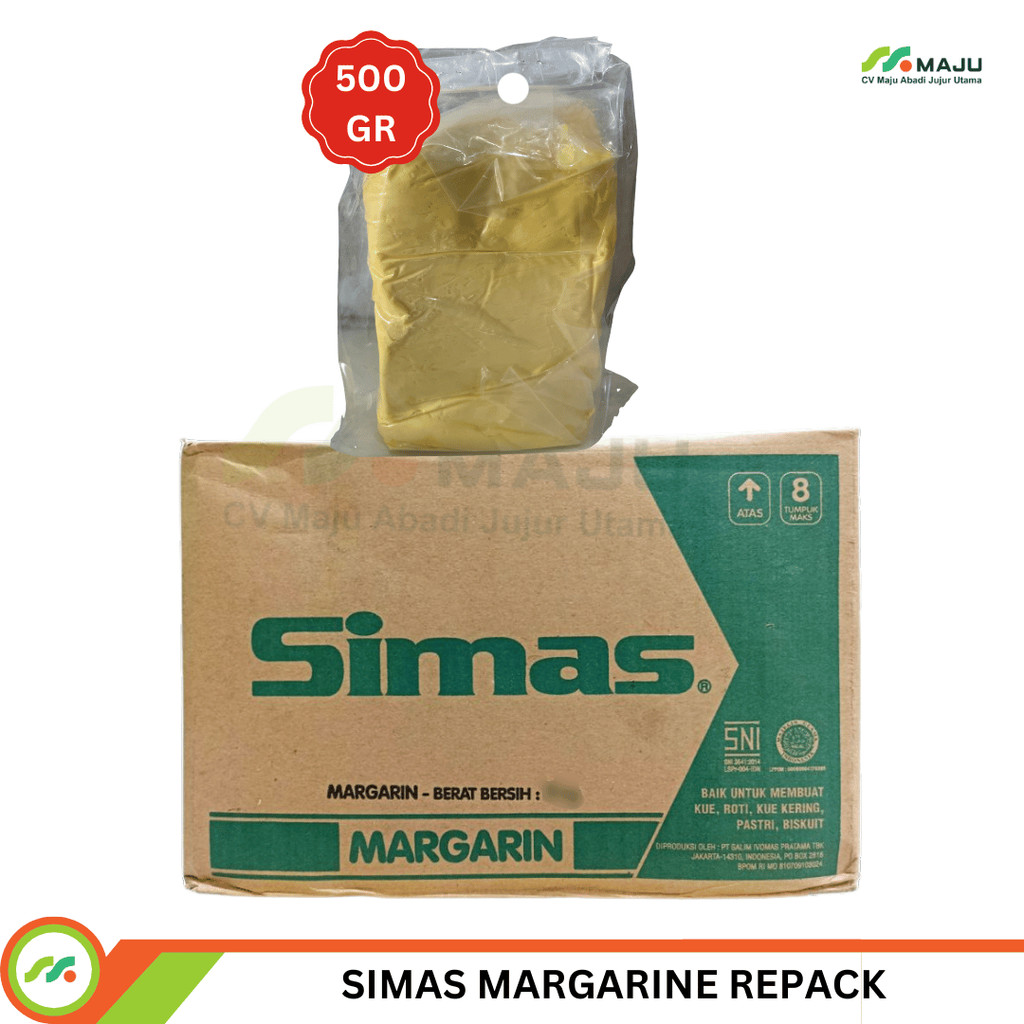 

SIMAS Margarine Repack 500gr – Ekonomis, Serbaguna, Repack dari Dus 15kg