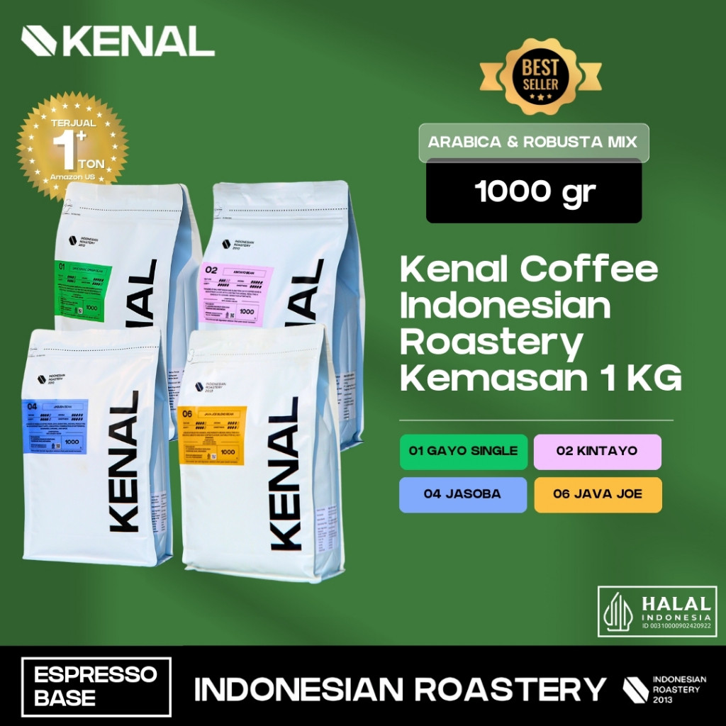 

Kenal Coffee Indonesian Roastery Kemasan 1 KG - Espresso