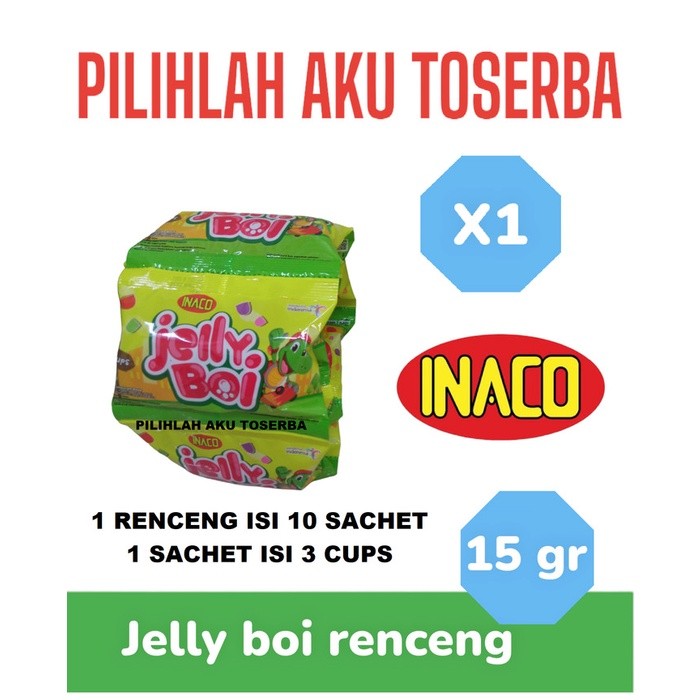 Inaco MINI JELLY BOI Renceng - ( HARGA 1 RENCENG )