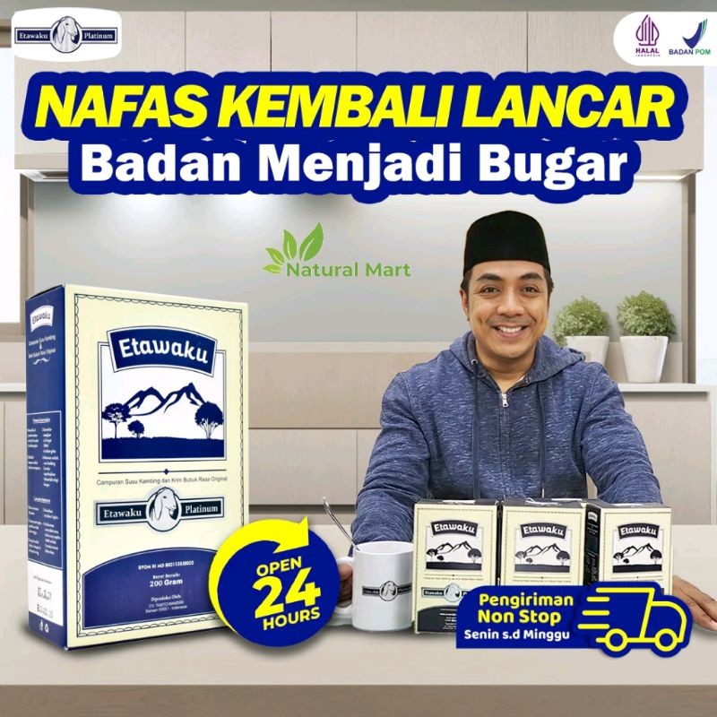 

NEW - Susu Kambing Etawa Solusi Sembuhkan Sesak Nafas Asma Batuk Berdarah TBC Masalah Pernafasan Isi 200gr