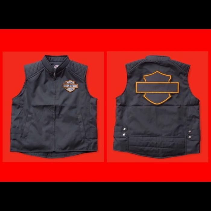 Rompi Bikers Rompi Vest Rompi Logo Harley Rompi Moge Pesan Rompi Custom Club Motor, Bahan Gortex Ant