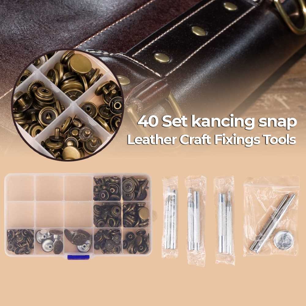 

Set Perlengkapan Jahit Poppers Leather Craft with Fixings Tools Kit - XG-90003 -HR