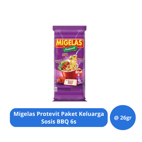 

Migelas Protevit Paket Keluarga Sosis BBQ 6s @ 26gr