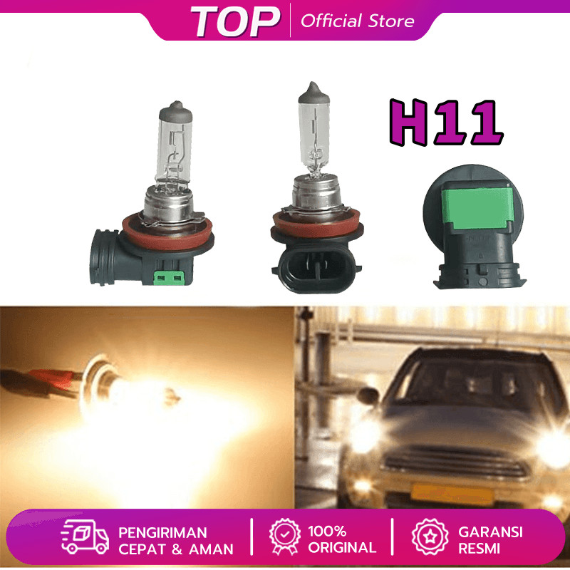 Lampu Bohlam Bohlamp Foglamp Mobil H11 12v 55w Philips Philip ORIGINAL Harga Satuan (2pcs)