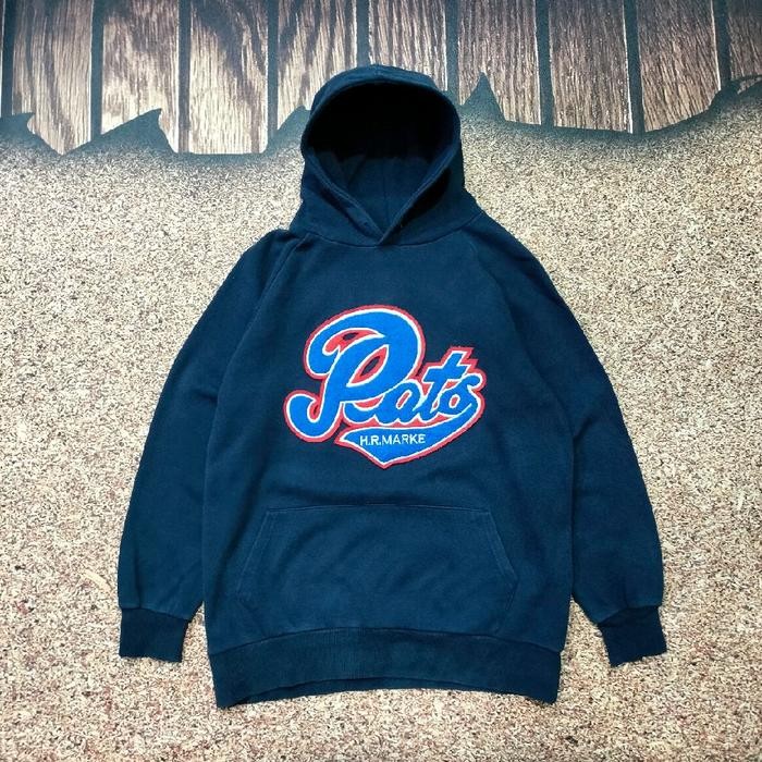 pullover hoodie navy OTWO POTS logo bordir jemper pria murah bagus size L