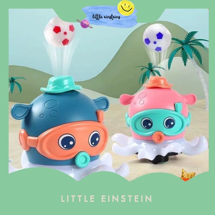 Little Einstein Mainan Anak Octopus Ball Blowing Mainan Gurita Tiup Bola Suara Lampu Toys Kids Mainan Anak Perempuan