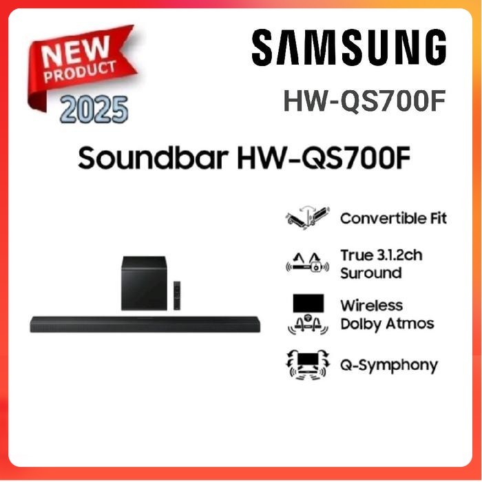 SAMSUNG HW-QS700F / QS700F / Q700F SOUNDBAR WIRELESS DOLBY ATMOS 3.1.2 CHANNEL 2025 Series