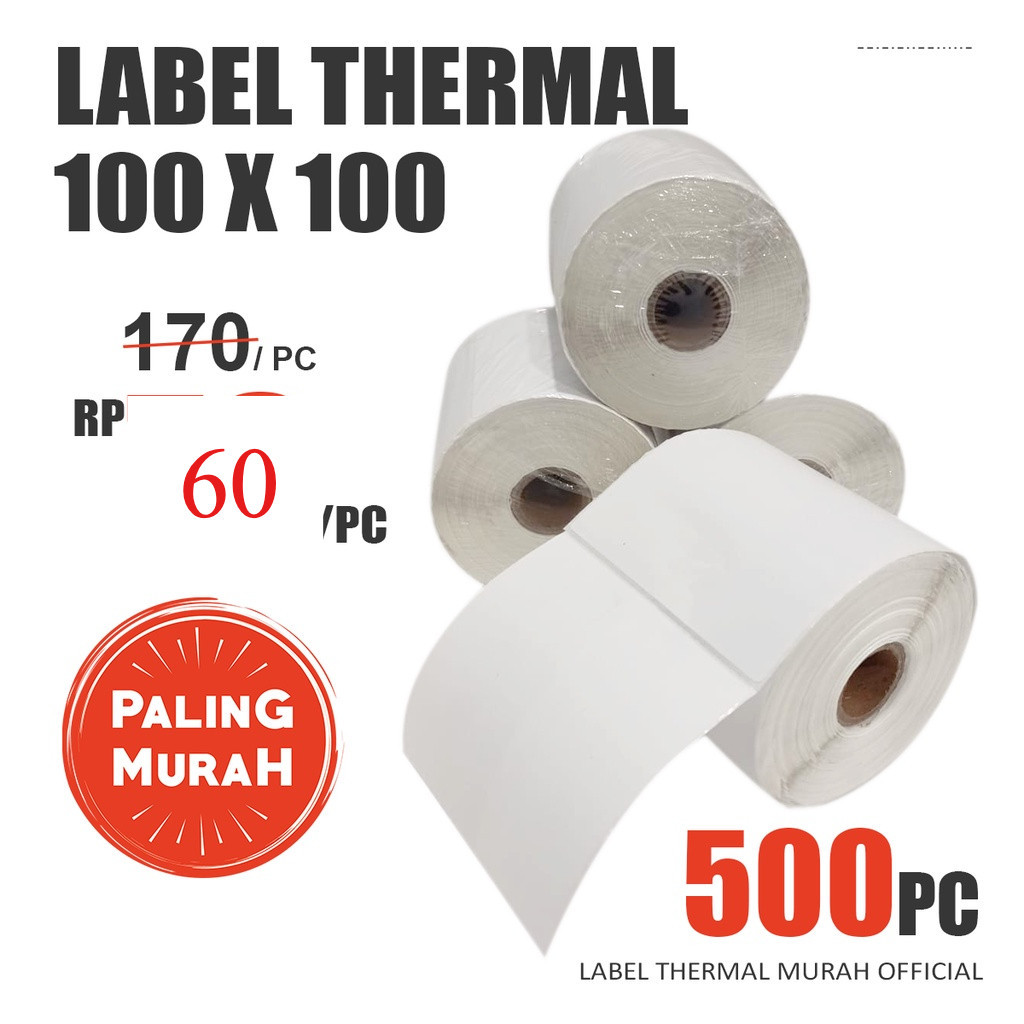 

Label Barcode MURAH 100 x 100 kertas stiker thermal