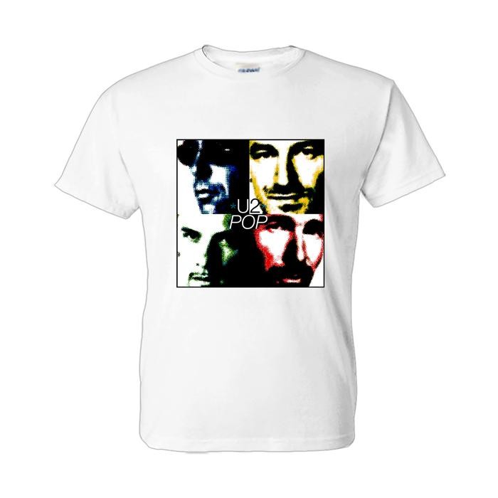 (COD) Kaos U2 - U2 POP - Putih, S