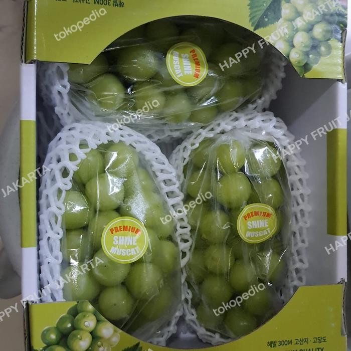 

Anggur Shine muscat Korea original 1 kg / pack