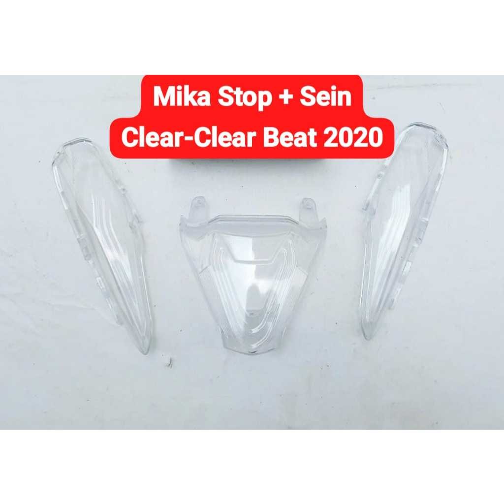 Mika Lampu Stop Rem Belakang + Mika Lampu Sein Belakang Beat 2020