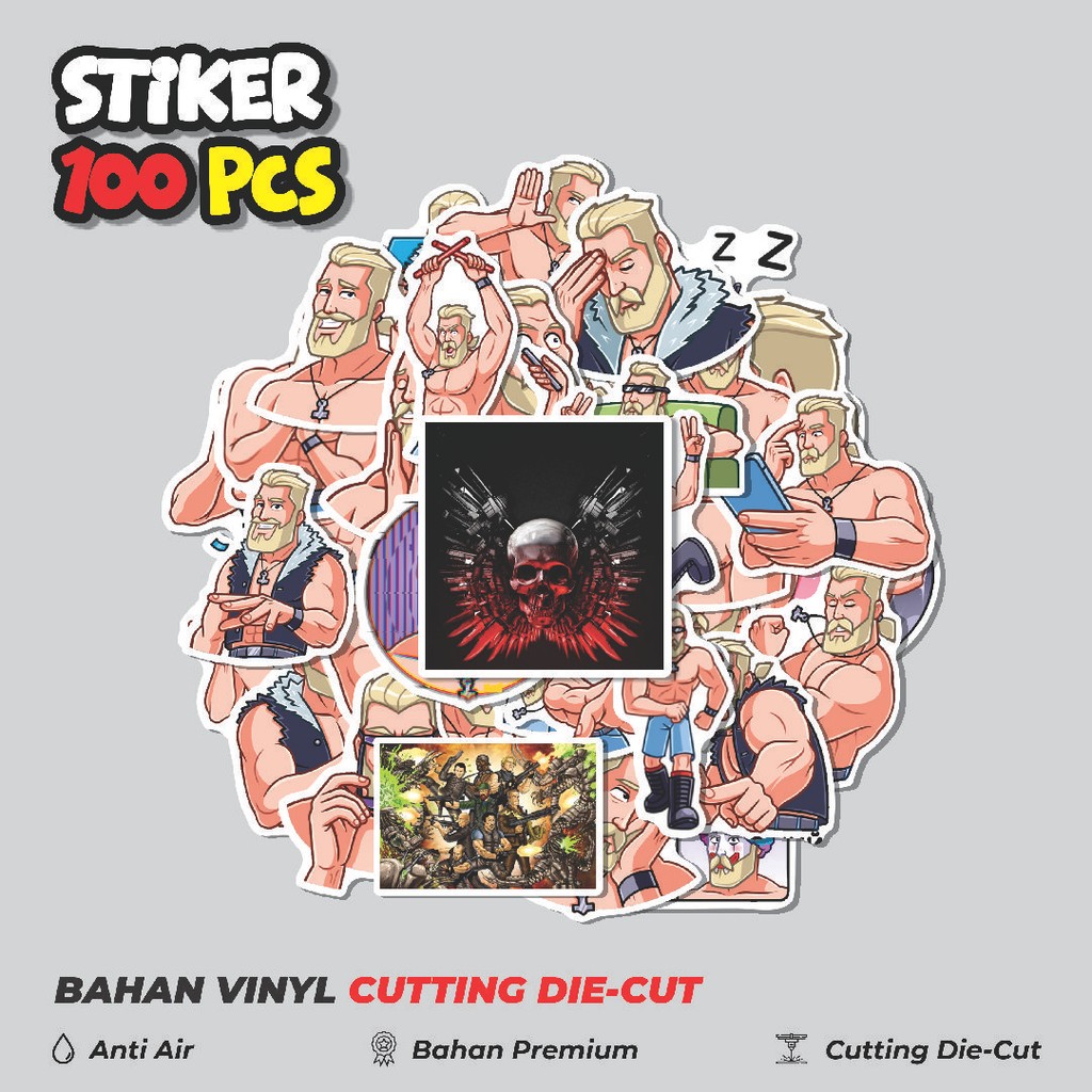 

Terbaru! 50 pcs Stiker Rave Boys Dekorasi Lucu Kreatif untuk Notebook, Skateboard, HP