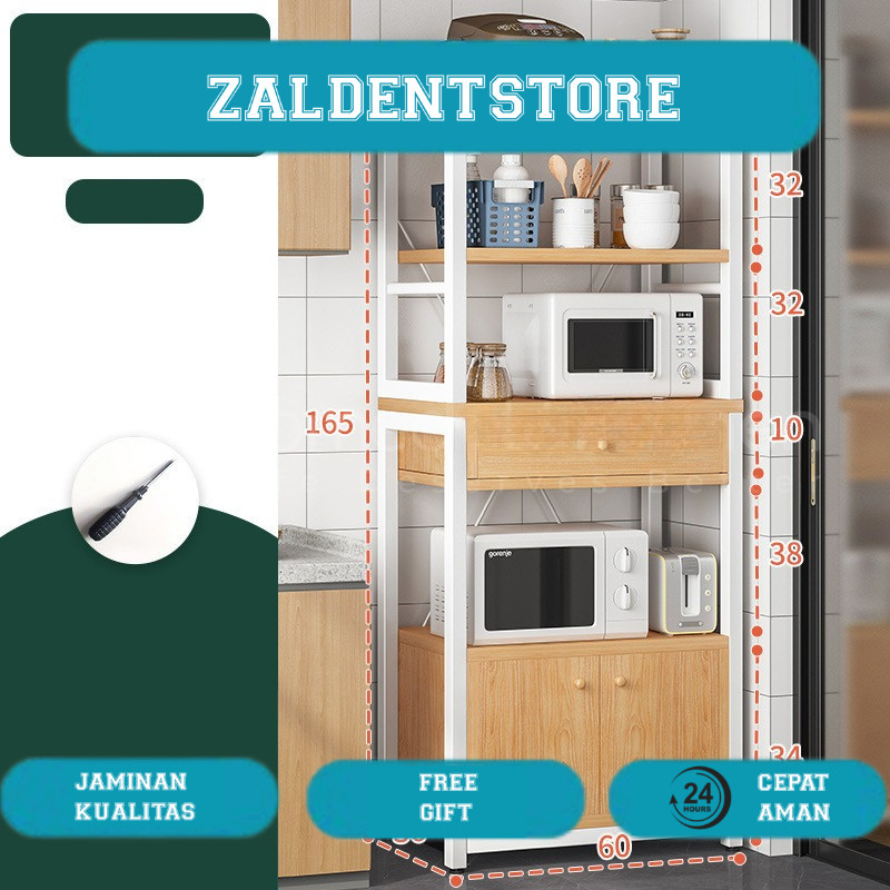 Homedoki Kitchen - Rak Microwave Rak Penyimpanan
