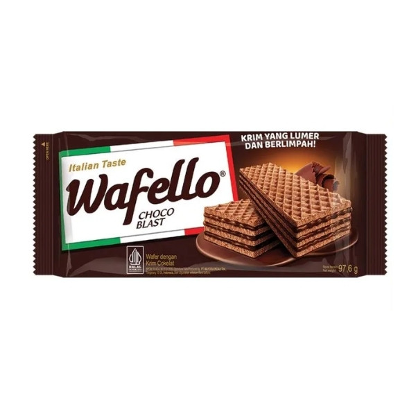 

WAFELLO WAFER ITALIA COKLAT 97.6 GR