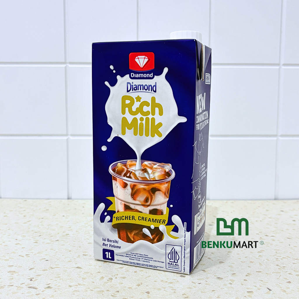 Diamond Rich Milk (1 Liter) | Susu UHT RICH MILK 1000 ml 1L