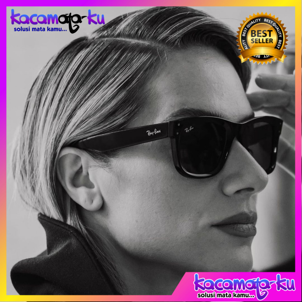 Kacamata Rayban Wayfarer Reverse New Authentic Fullset Size 50-22 King