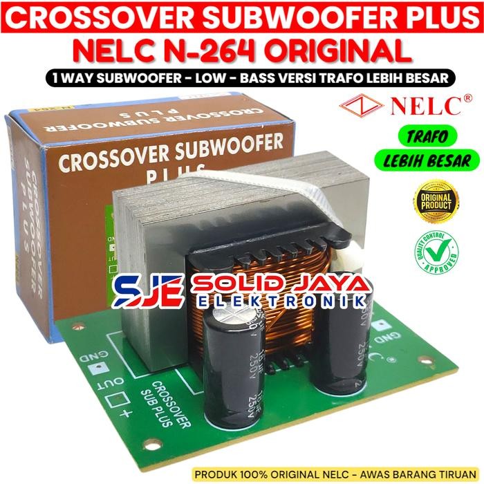 CROSSOVER SUBWOOFER PLUS 1 WAY N264 NELC CROSOVER SUB SUBWOFER LOW BASS SUB WOOFER CROSSOVER PLUS N-