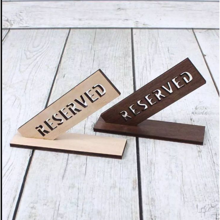 

Papan Tanda Meja Restoran Kayu 3mm, Tempat Kartu Meja Kafe, Tempat Nomor Meja, Papan Tanda Reservasi untuk Upacara Pernikahan