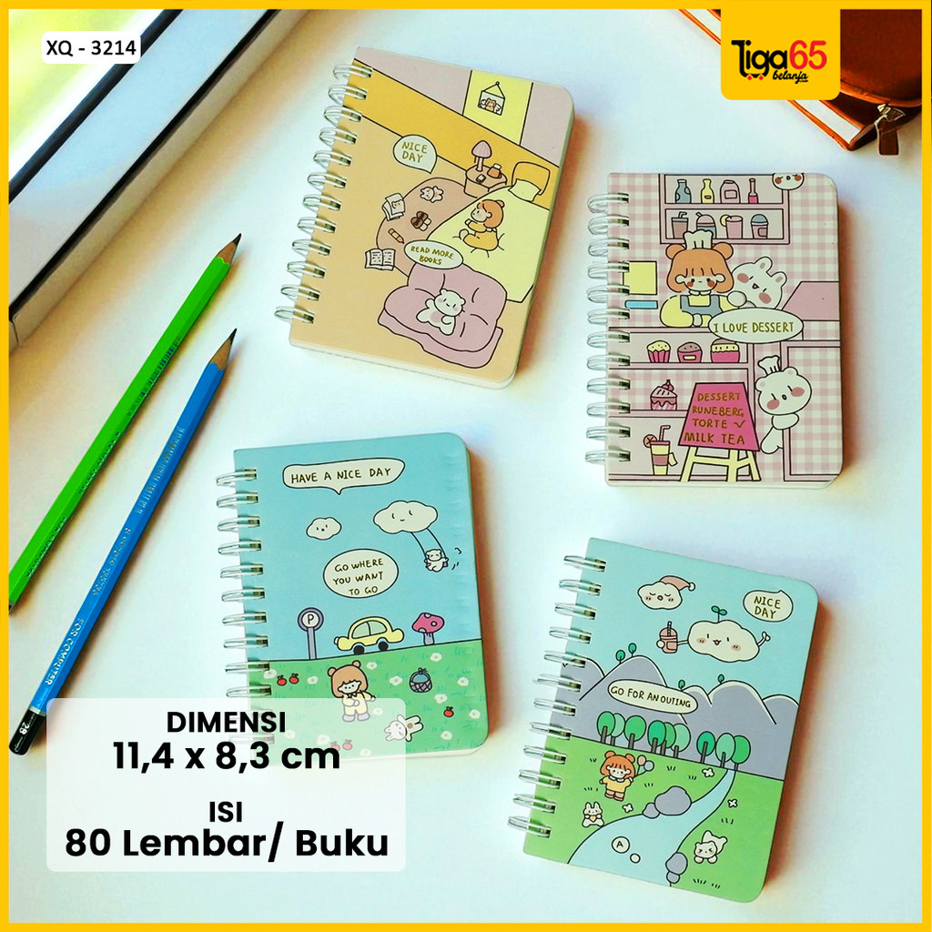 

Ringbook / Buku Catatan Kecil / Ringbook Motif / Buku Note Portable XQ3214