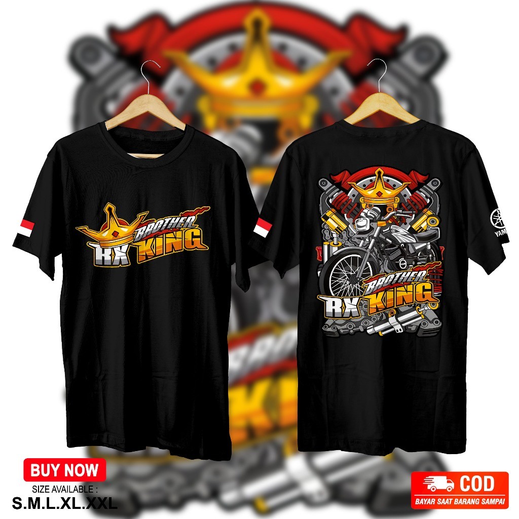 Kaos BROTHER RX KING , atasan pria anak motor, kaos distro pria RX KING