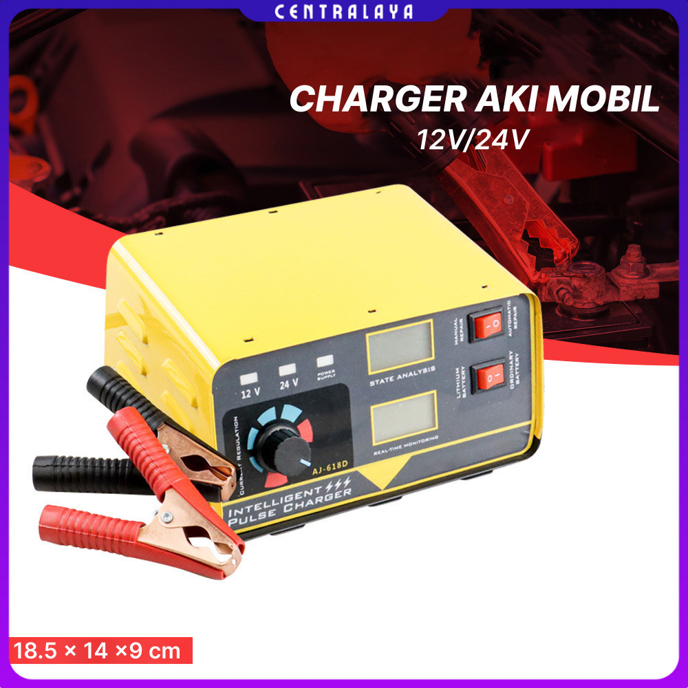 OTOHEROES Charger Aki Mobil Intelligent Battery Charger 12V/24V - AJ-618D
