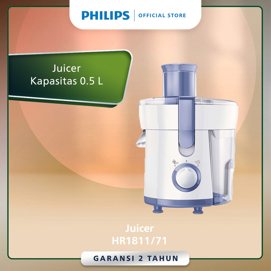 Philips HR1811|71 Juicer - Mudah Dibersihkan dan Simpan Kabel Terintegrasi