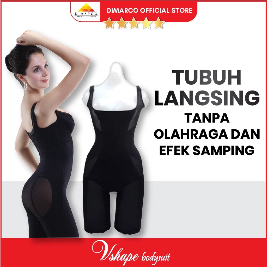New VSHAPE - Bodysuit Viral Pelangsing Pakaian Dalam Pengencang Payudara Mengecilkan Perut Buncit Pe