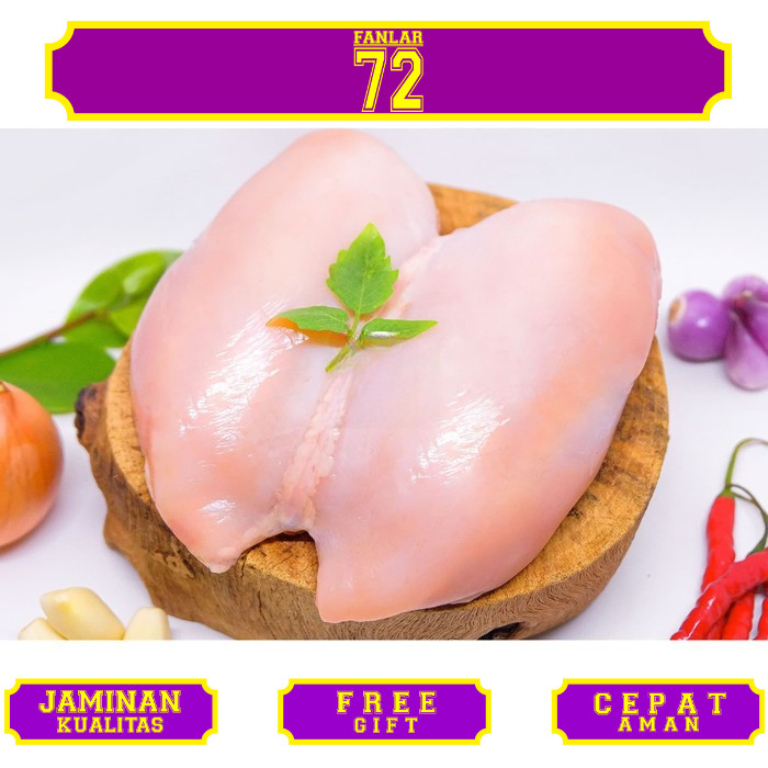 

Daging Ayam Dada Fillet Boneless Tanpa Kulit 1kg