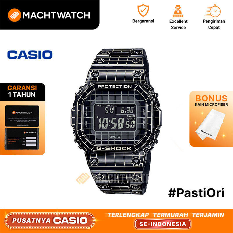 [PAYDAY] Jam Tangan Pria Casio G-Shock GMW-B5000CS-1DR GMW-B5000CS GMWB5000CS Full Metal Grid Tunnel
