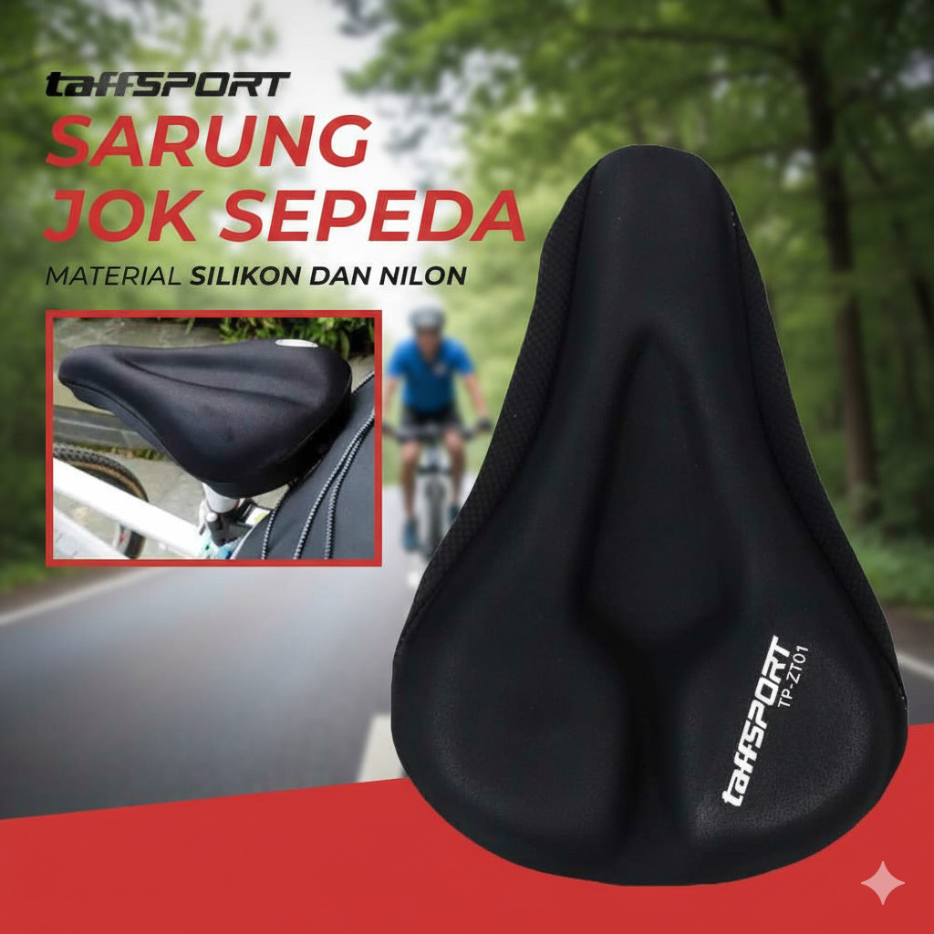 COD Sarung Cover Sadel Jok Silikon Sepeda MTB Roadbike Gunung Lipat Listrik BMX Bahan 3D Silikon Gel