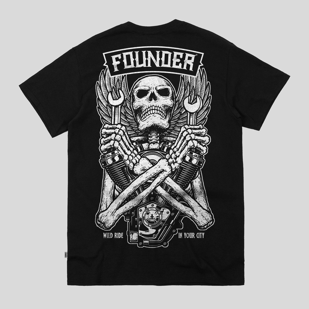 Founder Factory - Engine TShirt - Black