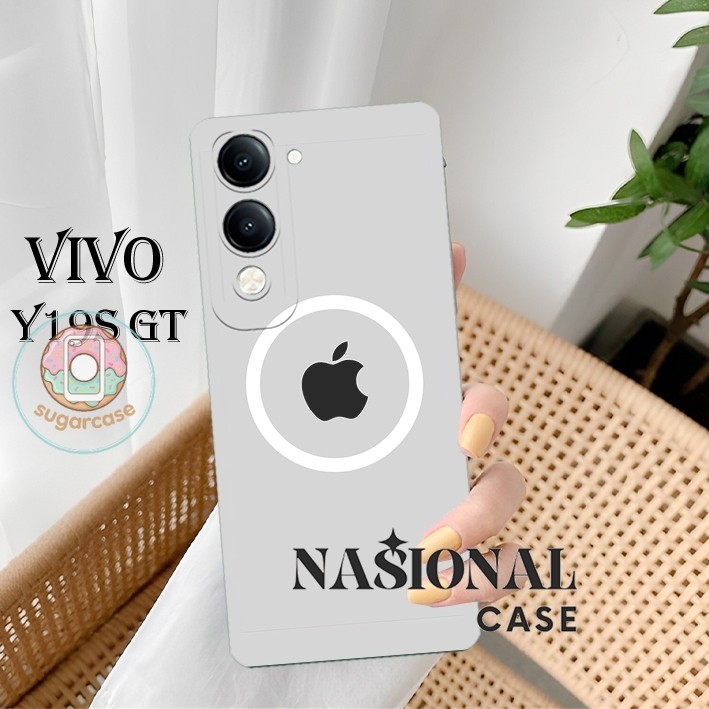 Case Hp untuk VIVO Y19S GT Y04 4G 2025 / VIVO Y29S 2025 Motif Logo iPhone [CN16]