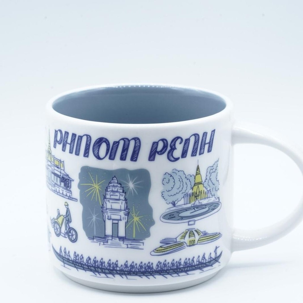Starbucks Been There Series Phnom Penh Cambodia Kamboja Mug Cup Gelas 14oz 414ml Collection Koleksi 