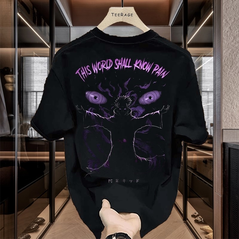 Kaos Oversize Naruto Pain Premium – Anime Japanese Streetwear T-Shirt Pria Wanita Unisex