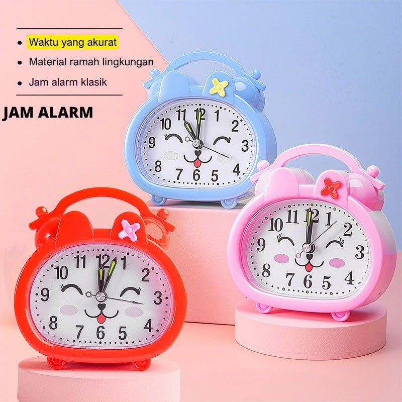 Jam alarm Jam alarm anak Jam alarm senyap Jam alarm kecil Jam alarm kartun Jam alarm berwarna jam be