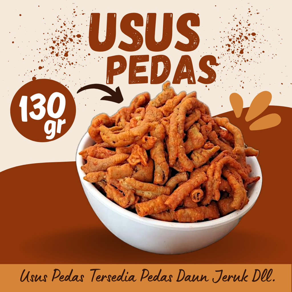 

KERIPIK USUS CRISPY 500g Pedas Jeruk/Cikruh/Original Premium Viral Termurah 130gr Krispi