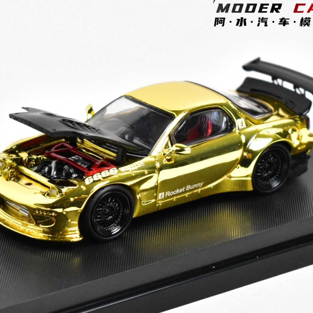 Master 1:64 Collection Mazda RX7 Adults Hobby Rocket Bunny Diecast Model Car