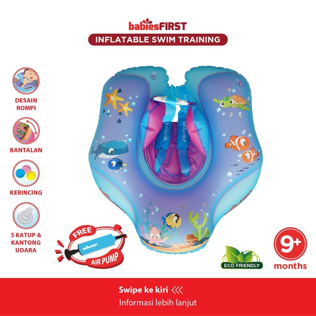 BABIESFIRST-INFLATABLE SWIM TRAINING PELAMPUNG-BLUE