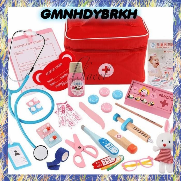 Mainan dokter dokteran set tas an - tas obat