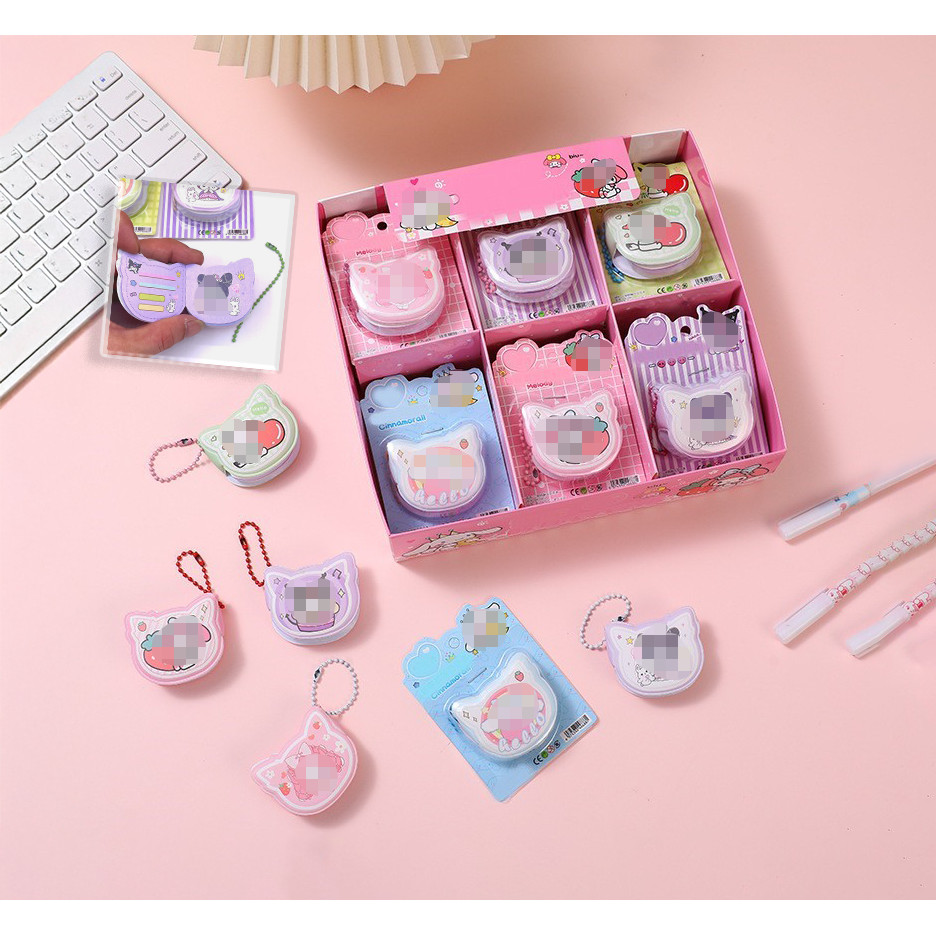 S6657 Buku Kecil / Catatan Kecil dengan Gantungan Rantai / Buku Catatan Gantung Lucu / Catatan Kecil