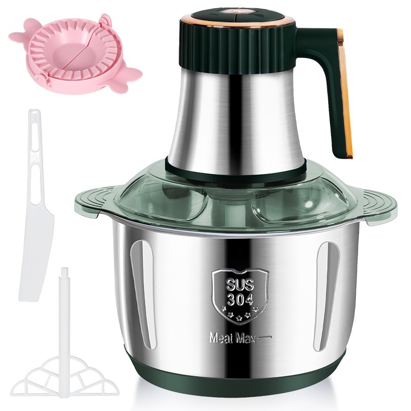 5L Electric Meat Grinders 304 Stainless Steel Food Crusher Multifunctional Vegetable Slicer Chopper 