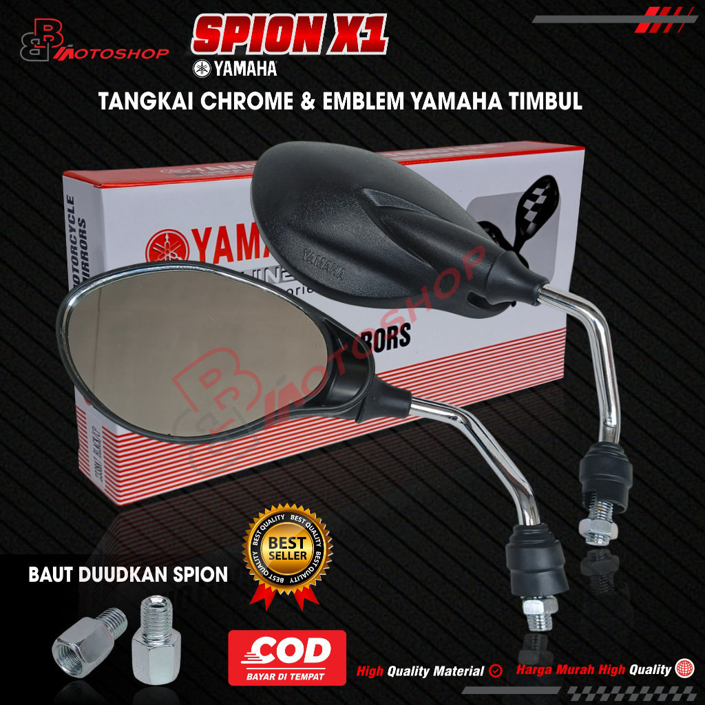 PROMO Spion X1 Chrome Original Yamaha Spion Motor Model X1 Yamaha Tangkai Chrome Thai Original