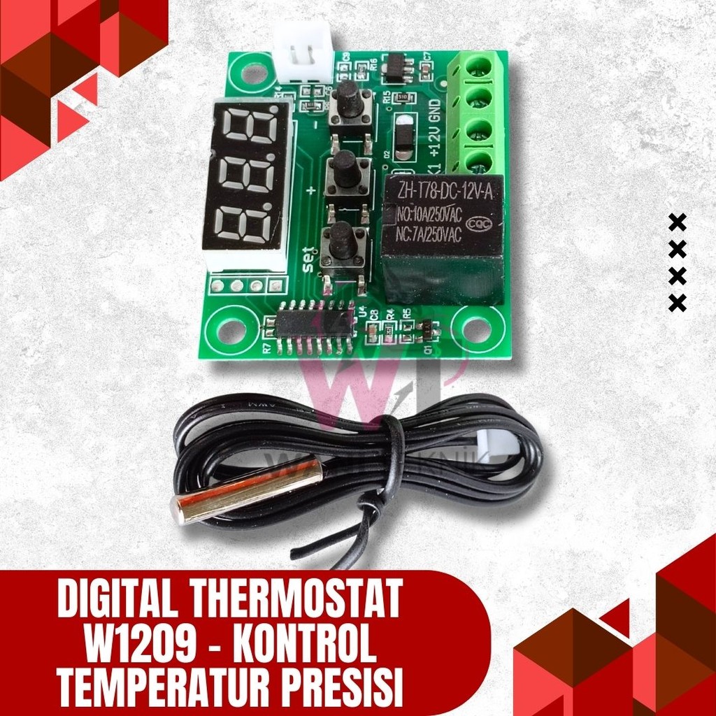Modul Termostat Digital W1209 | Pengendali Suhu Otomatis DC 12V
