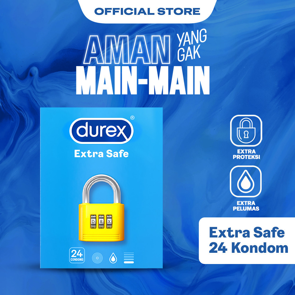 Durex Extra Safe Kondom Tebal Pria Lebih Aman 24s - Condom